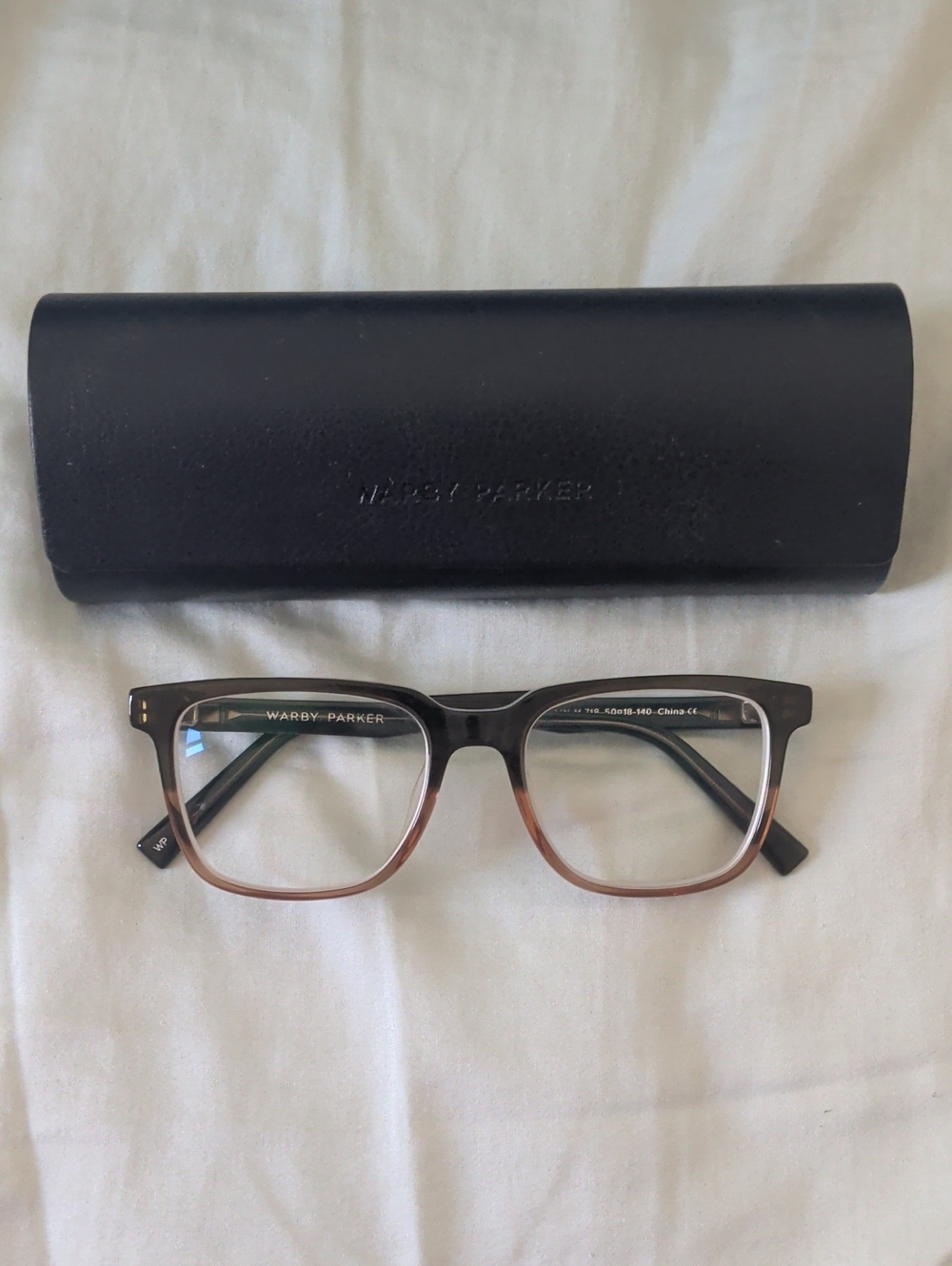 Warby Parker Gradient Brown Chamberlain Prescription Glasses